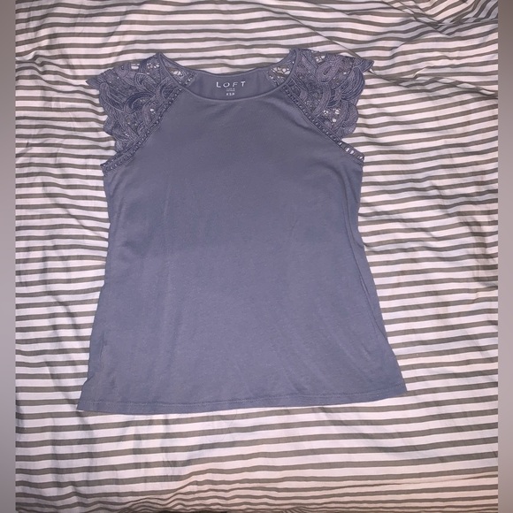 Loft Periwinkle Embroidered Tank - Picture 5 of 12